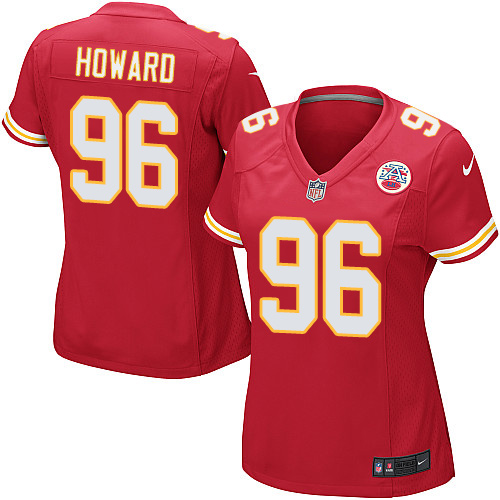 Women's Game Jaye Howard Nike Jersey Red Home - #96 NFL Kansas City Chiefs